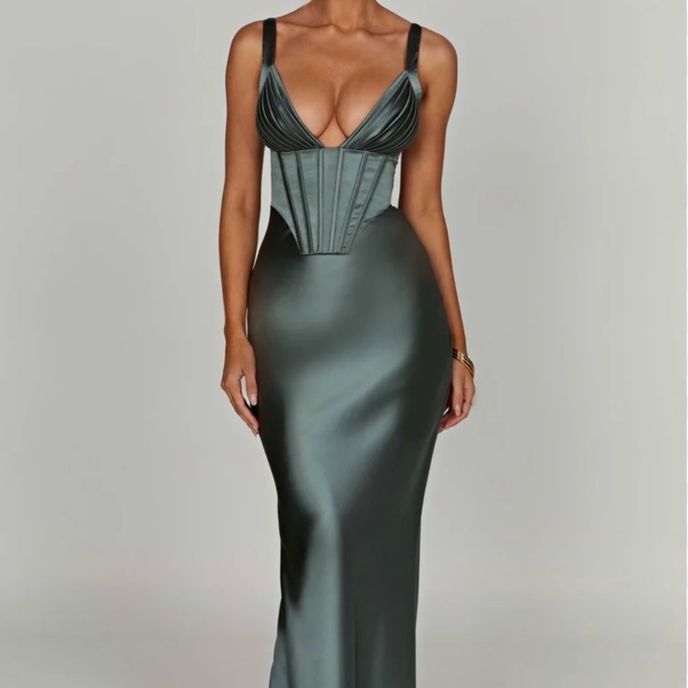 Babyboo Sage Green Dress